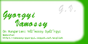 gyorgyi vamossy business card